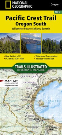 National Geographic Pacific Crest Trail Topographic Map Guide: Oregon South 0