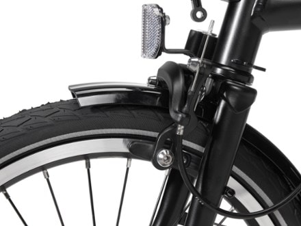 Brompton C Line Explore Folding Bike with Rack - Mid Brakes (Black)