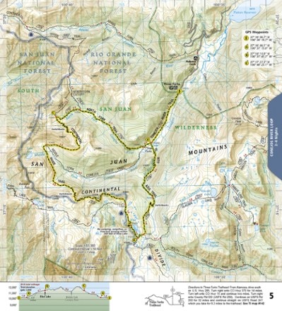 National Geographic Colorado Backpacking Loops South Topographic Map Guide 2