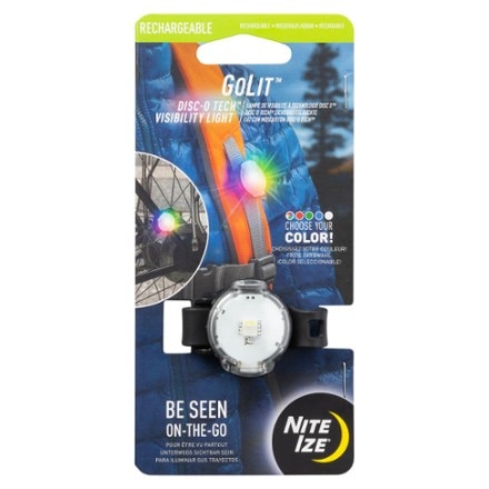 Nite Ize GoLit Disc-O Tech Rechargeable Visibility Light 0