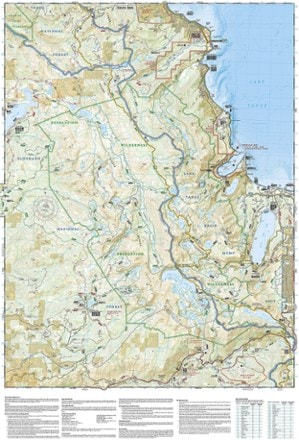 National Geographic Desolation and Granite Chief Wilderness Areas Topographic Map 2