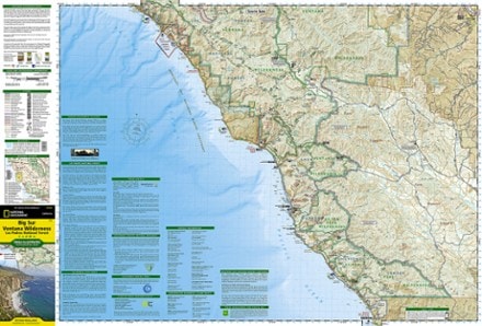 National Geographic Big Sur / Ventana Wilderness Topographic Map 1