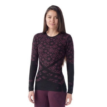 Smartwool Intraknit Thermal Merino Pattern Crew Base Layer Top - Women's 0