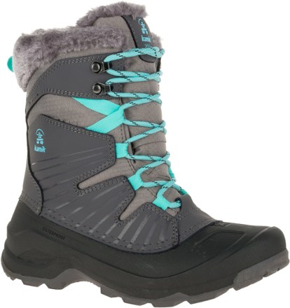 turquoise snow boots