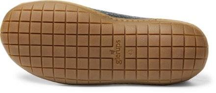 glerups Model BR Slip-On Slippers - Men's Sole view (Charcoal)