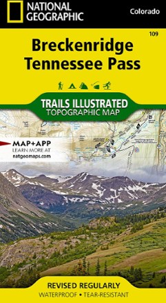 National Geographic Breckenridge/Tennessee Pass Trail Map 0