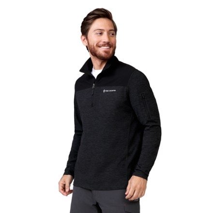 Free Country Sueded Melange Quarter-Zip Top - Men's 0