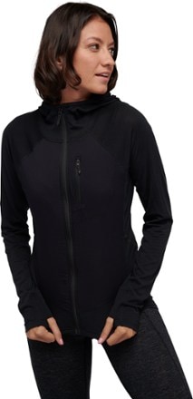 Black Diamond Coefficient LT Hybrid Fleece Hoody - Women's 1