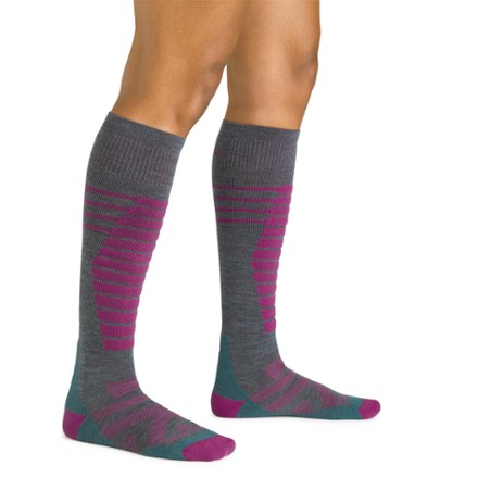 Darn Tough Edge Over-the-Calf Midweight Ski and Snowboard Socks - Women's 1