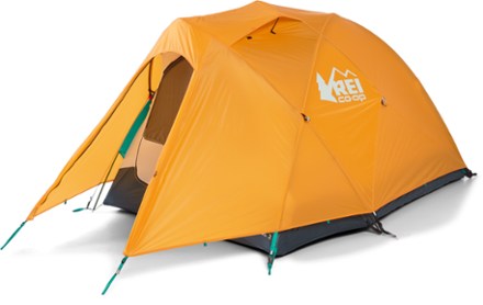 Arete ASL 2 Tent [3/4 front view with rainfly (Kabocha Orange)]