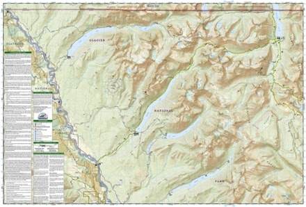 National Geographic North Fork: Glacier National Park Topographic Map 2