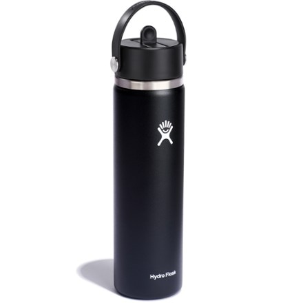 Hydro Flask Wide-Mouth Vacuum Water Bottle with Flex Straw Cap - 24 fl. oz. 0