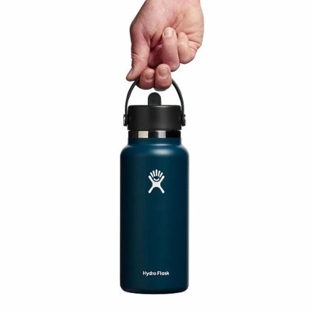 Hydro Flask Wide-Mouth Vacuum Water Bottle with Flex Straw Cap - 32 fl. oz. 1