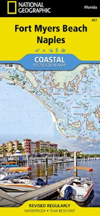 National Geographic Fort Myers Beach and Naples Coastal Recreation Map 0