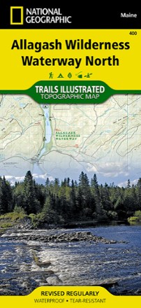 National Geographic Allagash Wilderness Waterway North Map 0