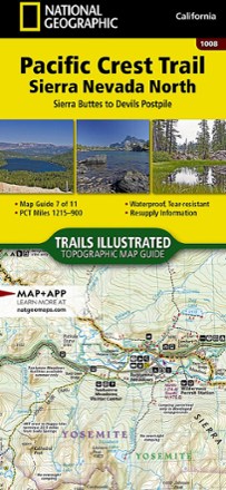 National Geographic Pacific Crest Trail Topographic Map Guide: Sierra Nevada North 0