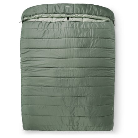 REI Co-op Siesta Hooded 20 Double Sleeping Bag Full length zipped