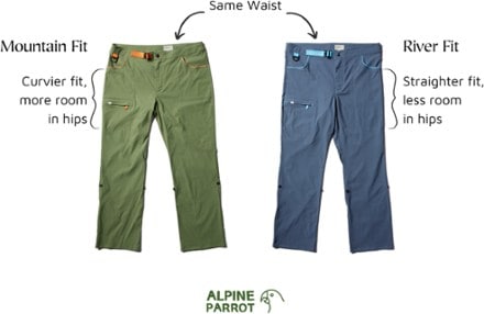 Alpine Parrot Ponderosa River Fit Pants - Women's Plus Sizes 6