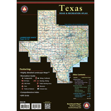 Benchmark Maps Texas Road & Recreation Atlas 1