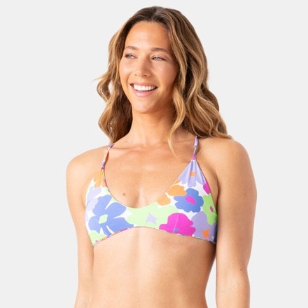 Roxy California Dreamin Reversible Athletic Tri Bikini Top - Women's 5