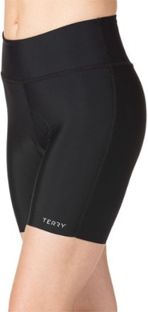 Terry Chill 5 Bike Shorts - Women's Side view (Black)