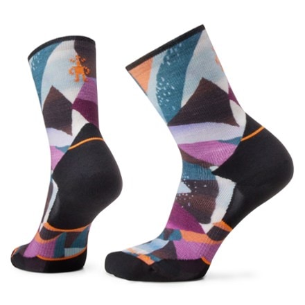 Smartwool Trail Run Targeted Cushion Mosaic Pieces Print Crew Socks - Women's 0