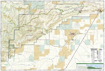 National Geographic Carlsbad Caverns National Park Topographic Map 1