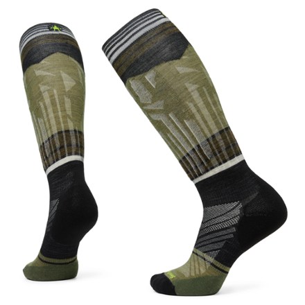 Smartwool Ski Targeted Cushion Summit Shot Over The Calf Socks - Men's 0