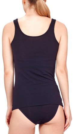 Icebreaker Siren Base Layer Tank Top - Women's Back view (Black)