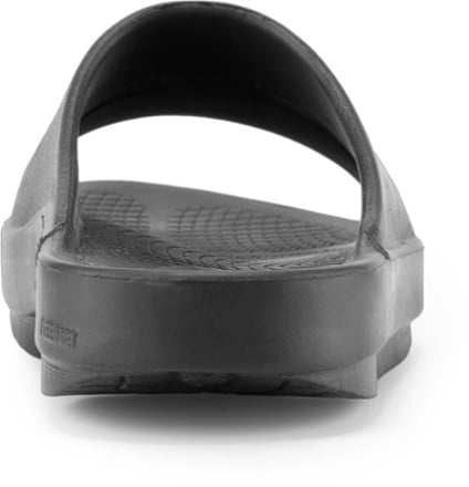 OOFOS OOahh Sport Slide Sandals Back view (Black/Matte)