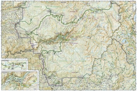 National Geographic Yosemite National Park Trail Map 2