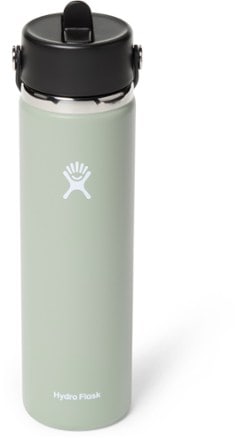 Hydro Flask Wide-Mouth Vacuum Water Bottle with Flex Straw Cap - 24 fl. oz. 0