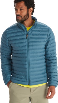 MARMOT Men's Super Aros Fleece Hoody Jacket, Dark Jungle/Blue