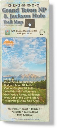 Adventure Maps Grand Teton National Park & Jackson Hole Trail Map 0