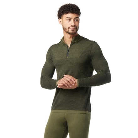 Smartwool Intraknit Thermal Max Merino Quarter-Zip Base Layer Top - Men's 1