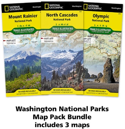 National Geographic Washington National Parks Topographic Map Pack 1