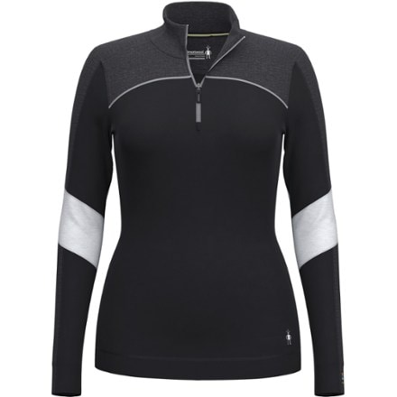 Smartwool Classic Thermal Merino Colorblock Quarter-Zip Base Layer Top - Women's 0