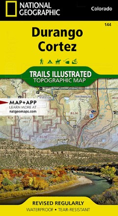 National Geographic Durango/Cortez Trail Map 0