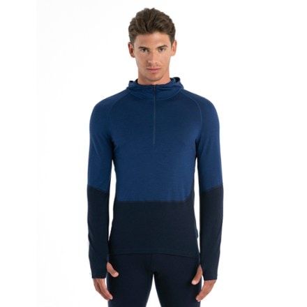 Icebreaker Merino 200 Sonebula Long-Sleeve Half-Zip Hood Base Layer Top - Men's 1