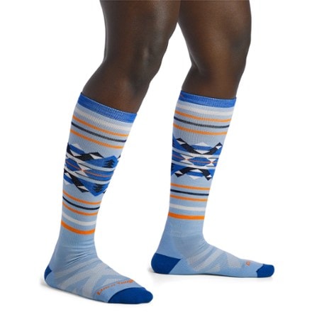 Darn Tough Snowscape Over-the-Calf Lightweight Ski and Snowboard Socks - Women's 1