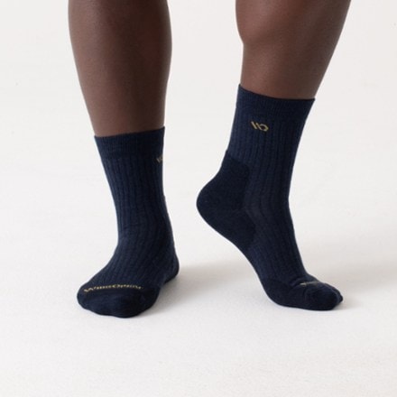 Wide Open Solid Cushioned Micro Crew Socks - Men's 1