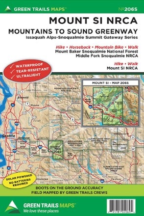 Green Trails Map 206S - Mount Si NRCA 0