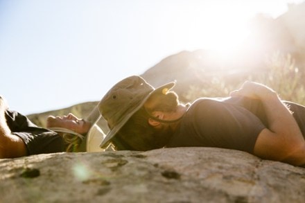 Tilley Wanderer Hat snooze view (Olive)