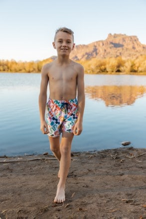 Lake Label Board Short Swimsuit Bottoms - Kids' 5