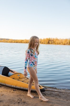 Lake Label Long Sleeve One-Piece Swimsuit - Kids' 4