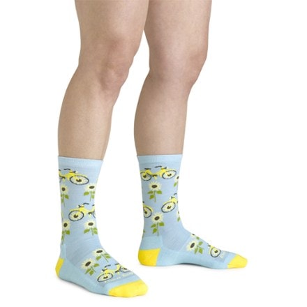 Darn Tough Sun Pedal Crew Lightweight Lifestyle Socks - Women's 1