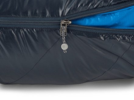 NEMO Riff 30 Endless Promise Down Sleeping Bag - Men's Zipper detail