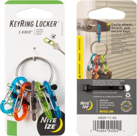 Nite Ize KeyRing Locker Plastic S-Biner 6