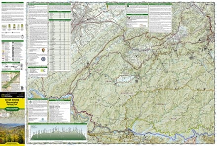 National Geographic Great Smoky Mountains National Park Trail Map 1