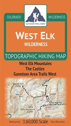 Outdoor Trail Maps Colorado West Elk Wilderness Map 0